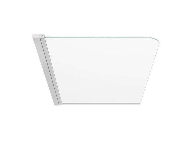 VEVOR Bathtub Shower Door 27.5' W x 55' H Frameless Pivot Tub Door, 1/4' Clear Tempered Glass, Easy-Clean Nano Coating, 180° Folding, Adjustable...