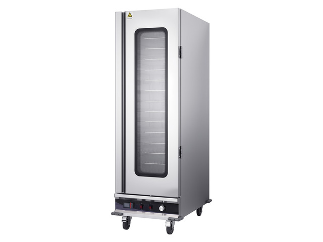 VEVOR Electric Hot Box Food Warmer, 16-Tier Commercial Warming Cabinet with Water Tray, Glass Door and Adjustable Shelves, Stainless Steel Food...