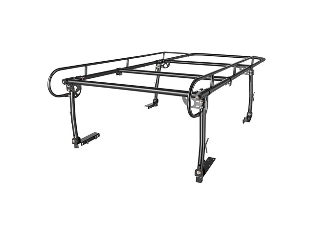 VEVOR Truck Ladder Rack 800LBS Capacity Universal Over-Cab Trucks Bed Rack, 43.3'-63' Width Adjustable for Kayak Surfboard Lumber,...