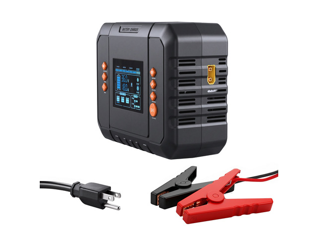 VEVOR Golf Cart Battery Charger 36V 18A and 48V 13A Smart Trickle Charger, for Lithium LiFePO4 Lead-Acid AGM/Gel/SLA Batteries, Plastic Shell,...