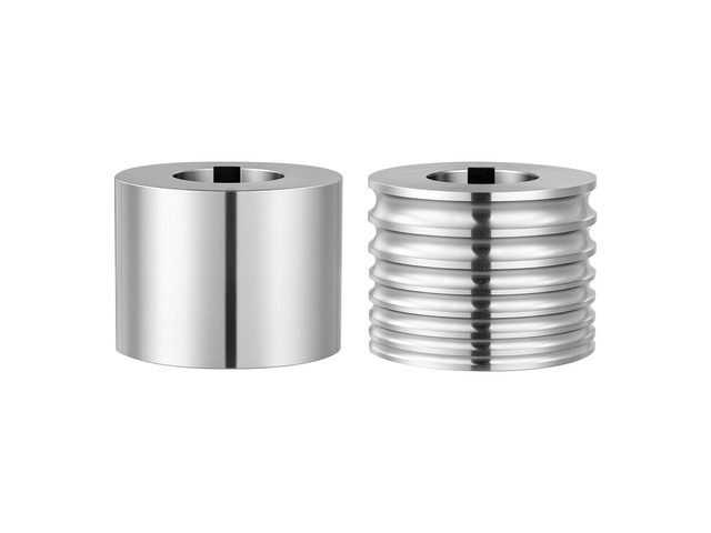 VEVOR Replacement Roller for Rolling Mill 1 Half-Round & 1 Flat Roller, Jewelry DIY Tool Accessory Parts, 7 Sizes Grooves, Premium Alloy Steel, for...