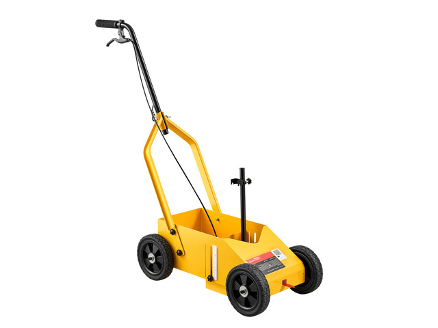 VEVOR Striping Line Marking Machine 9-Can Capacity Yellow with 4 Wheels, Parking Lot Striping Machine, 2 to 4 in Adjustable Line Width, Heavy Duty,...