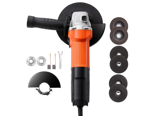 VEVOR Angle Grinder, 6' Electric Grinder Power Tool, 1400W13Amps 10000RPM Corded Angle Grinders with 2 Cutting Wheels, 2 Grinding Wheels & 2 Flap...