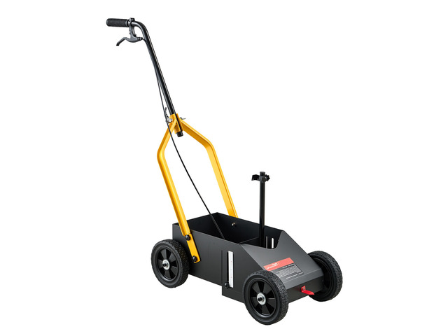 VEVOR Striping Line Marking Machine 9-Can Capacity Black with 4 Wheels, Parking Lot Striping Machine, 2 to 4 in Adjustable Line Width, Heavy Duty,...