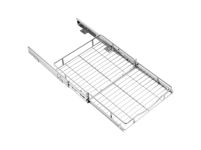 VEVOR Pull Out Cabinet Organizer 14.06'W x 20.94'D Steel Slide Out Drawers, for Kitchen Bathroom Pantry Home Organization, Chrome-Plated Finish,...