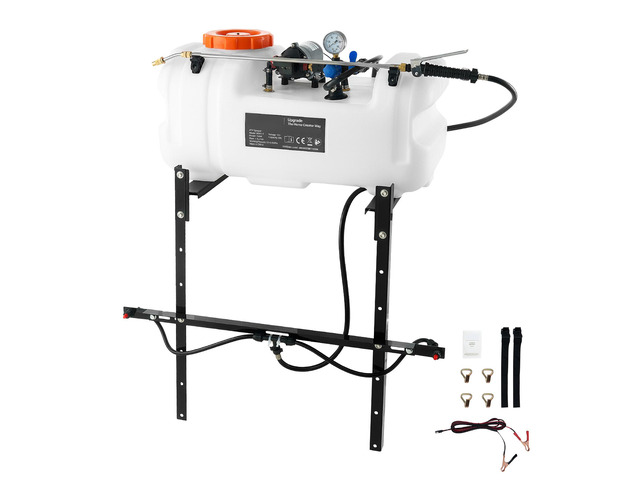 VEVOR ATV Spot Sprayer 15.9 Gal/60L 12V Pump ATV/UTV Broadcast Sprayer, for Garden Farm, 1.9 GPM Flow Rate, Adjustable 0-72 PSI, Weed Spray with...