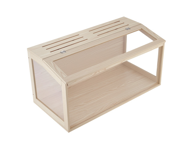 VEVOR Wooden Hamster Cage 40.1'x20.4'x20.1' 270° Viewing Hamster Habitat, Chewproof Acrylic Small Animal Cage with Openable Top, Large Pet...