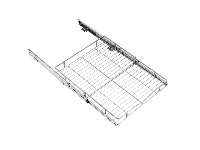 VEVOR Pull Out Cabinet Organizer 16.93'W x 21.06'D Steel Slide Out Drawers, for Kitchen Bathroom Pantry Home Organization, Chrome-Plated Finish,...