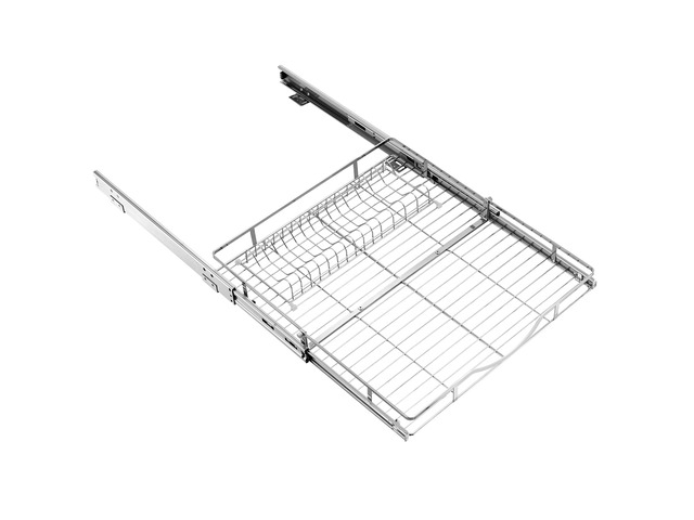 VEVOR Pull Out Cabinet Organizer 19.69'W x 21.06'D Steel Slide Out Drawers, for Kitchen Bathroom Pantry Home Organization, Chrome-Plated Finish,...