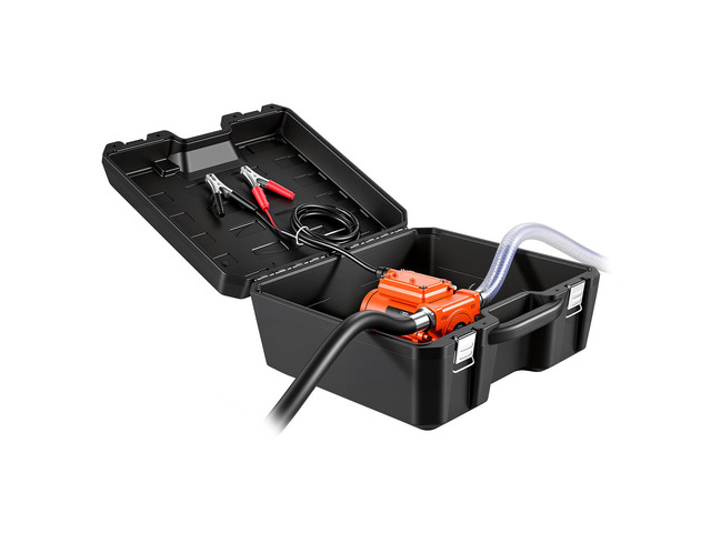VEVOR Fuel Transfer Pump 12V DC 12 GPM Portable Electric Diesel Pump Kit, for Gasoline Diesel and Kerosene, 1/4 HP Motor, Cast Iron Housing, with...