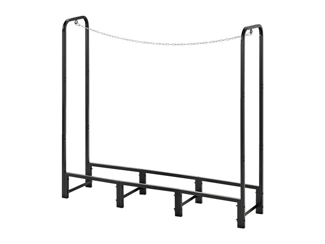 VEVOR Firewood Rack 4ft 1/4 Cord Heavy Duty Outdoor Wood Storage Holder, for Fireplace Patio Deck, 550 lbs Load Capacity, Carbon Steel Frame Fire...