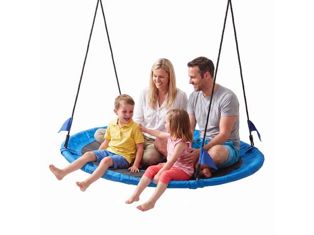 VEVOR Tree Swing 60' Saucer Swing for Kids & Adults 700 lbs Weight Capacity, for Backyard Outdoor & Indoor, 360° Rotation, 900D Oxford Fabric Round...