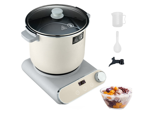VEVOR Dough Mixer 7.4 Quart Electric Dough Maker with Ferment Function, for Pizza, Pasta, Sourdough and Fufu, Nonstick Aluminum Pot, Timer, Face-up...