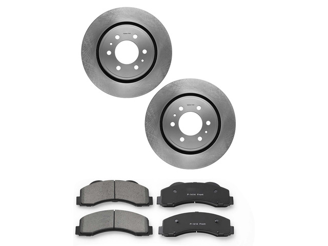 VEVOR Front Brake Kit Ceramic Brake Pads & Hollow Brake Rotors Replacement, Compatible with 015-2020 Ford F-150, 2010-2014 Ford F-150 (6 Lug...