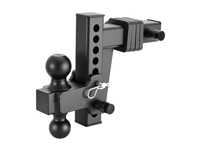 VEVOR Adjustable Trailer Hitch, Fit 2 Inch Receiver, Trailer Hitch Mount with 2 Inch & 2-5/16 Inch Balls, 15000 lbs GTW, 6 Inch Drop, Towing Ball...