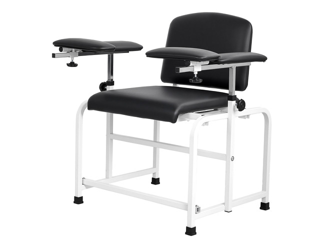 VEVOR Phlebotomy Chair 750LBS Capacity Blood Draw Medical Chair, Comfortable Blood Drawing Chairs with Adjustable Armrests, Soft Padded Seat,...
