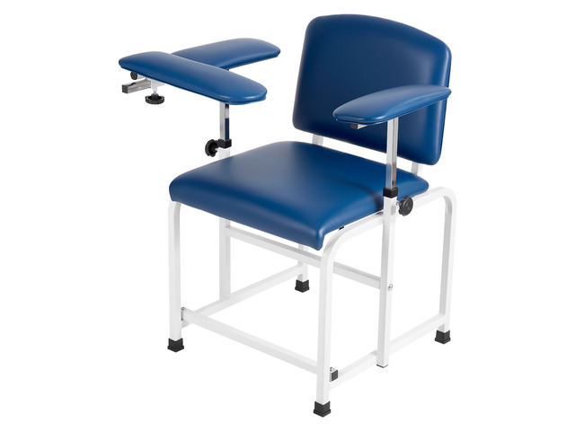 VEVOR Phlebotomy Chair 500LBS Capacity Blood Draw Medical Chair, Comfortable Blood Drawing Chairs with Adjustable Armrests, Soft Padded Seat,...