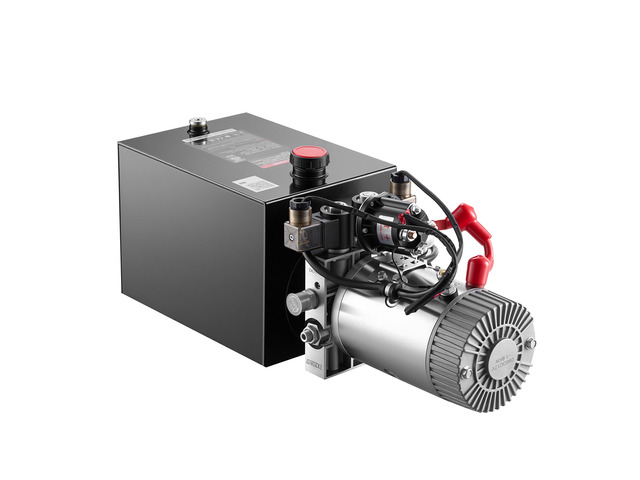 VEVOR 8 Quart Hydraulic Pump, Double Acting Dump Trailer Pump, 3200PSI Max Relief Pressure, 0.91 GPM Flow Rate, DC12V 1.6KW Hydraulic Power Unit...