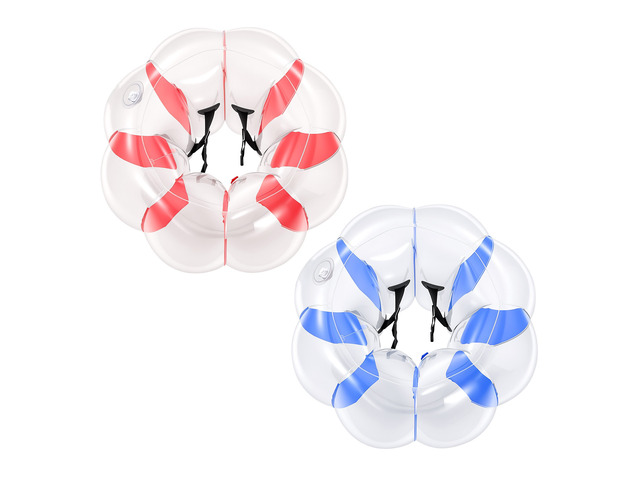 VEVOR 2-Pack Inflatable Bumper Balls 3FT Human Bubble for Kids Blue+Red, for Backyard, Camping, Picnic, Park, Lawn, and Outdoor Team Gameplay,...