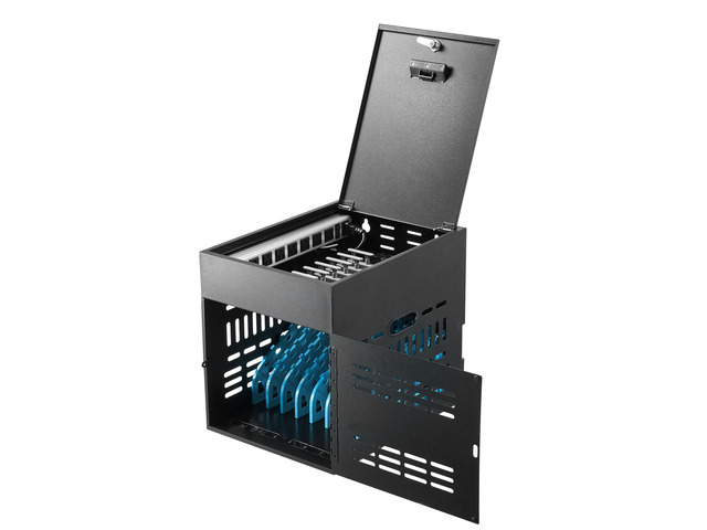 VEVOR 8-Device Charging Cabinet for Tablet & Laptop, Lock Charging Station, for Classroom, Chromebooks, iPads, Fits Devices up to 15.6 in,...