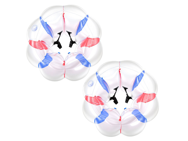VEVOR 2-Pack Inflatable Bumper Balls 4FT Human Bubble for Teens Blue+Red, for Backyard, Camping, Picnic, Park, Lawn, and Outdoor Team Gameplay,...