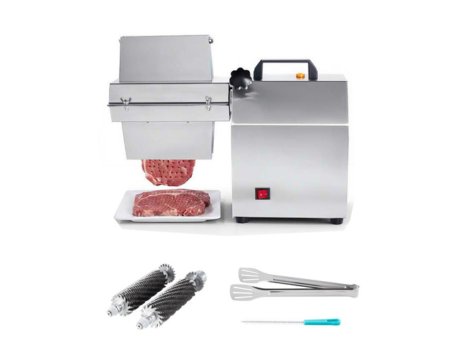 VEVOR Commercial Meat Tenderizer, 750W Electric Beef Machine 265 Lbs/H, for Turkey Chicken Pork, Heavy Duty Stainless Steel Kitchen Tool with 67...