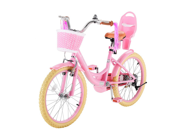 VEVOR Kids Bike, 20 in Children Bicycle, Kickstand Princess Style Pink, for Girls Ages 7-13, Adjustable Seat, Front Brake and Rear Drum Brake,...