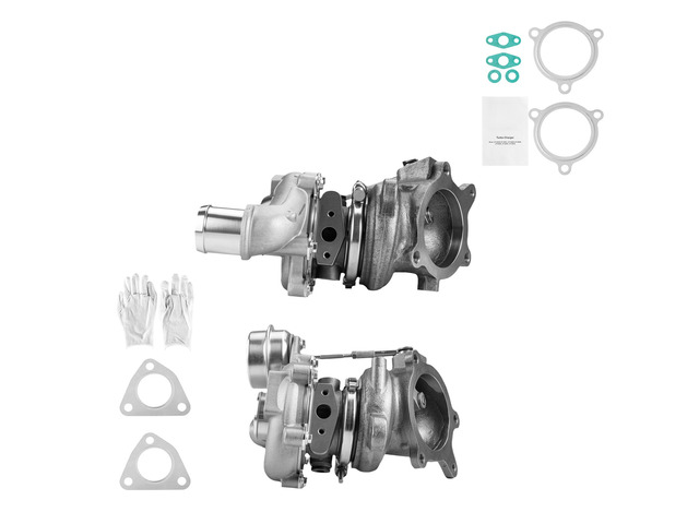 VEVOR Left & Right Twin Turbocharger with Wastegate Actuator, Compatible with 2009-2015 Ford Flex Explorer Sport Taurus SHO 3.5L, 2010-2019 Lincoln...