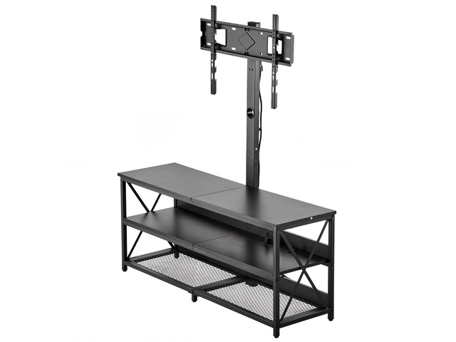 VEVOR TV Stand with Mount, 47.2 Inch, TV Stand Console with Power Outlet, for 32-75 Inch TVs, Height Adjustable Swivel Entertainment Center with...