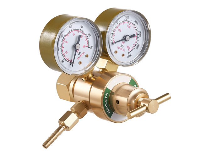 VEVOR Oxygen Regulator, Precise Oxy Regulator, 0-4000PSI Welding Gas Gauge with CGA-540 Inlet Connection & 9/16'-18 RH Outlet Connection, T-Handle...