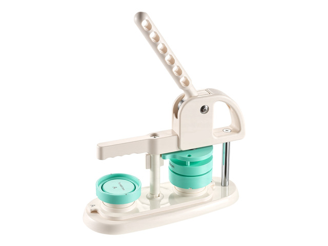 VEVOR Button Maker Machine, 1'/1.25'/2.25'(25/32/58 mm), Quick-Change Plastic Pin Maker, 300pcs Button Parts, Circle Cutter and Magic Book,...