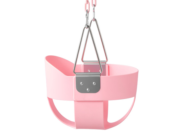 VEVOR Toddler Swing 300 lbs High Back Full Bucket Baby Swing Seat Pink, for Outdoor & Indoor Backyard Playground, Heavy-Duty Coated Chains and...