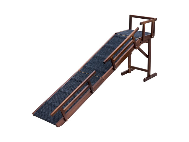 VEVOR Dog Ramp for Bed Couch 74' Long Wooden Pet Ramp with 22° Gentle Slope, for Small & Senior Dogs to Get on Sofa, Up to 200 lbs Load, Designed...