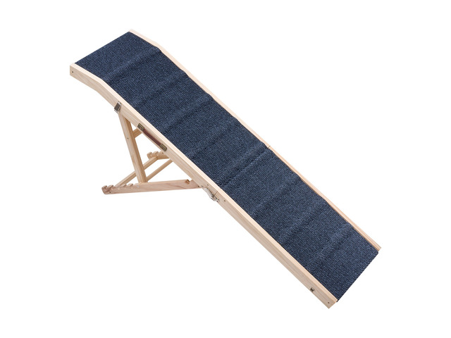 VEVOR Dog Ramp for Bed 23.2'-28.3' 6 Adjustable Height Foldable Pet Ramp, for Small & Senior Dogs to Get on Couch Sofa, 63' Long, 200 lbs, Portable...
