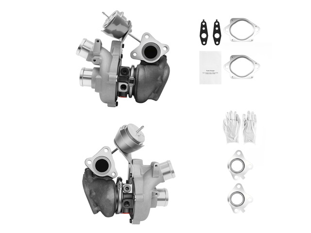 VEVOR Left & Right Twin Turbocharger with Wastegate Actuator, Compatible with 2013-2016 Ford F150 F-150 V6 3.5L, 2015-2016 Expedition 3.5L,...