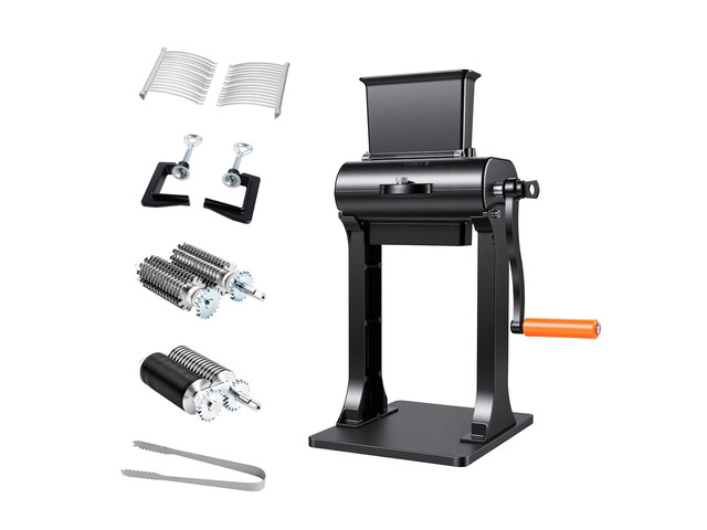 VEVOR 2-in-1 Manual Meat Tenderizer & Beef Jerky Slicer Steak Turkey Pork, Commercial Meat Tenderizer Machine, with Clamp, 5.8 in Feed Port, 2 Sets...
