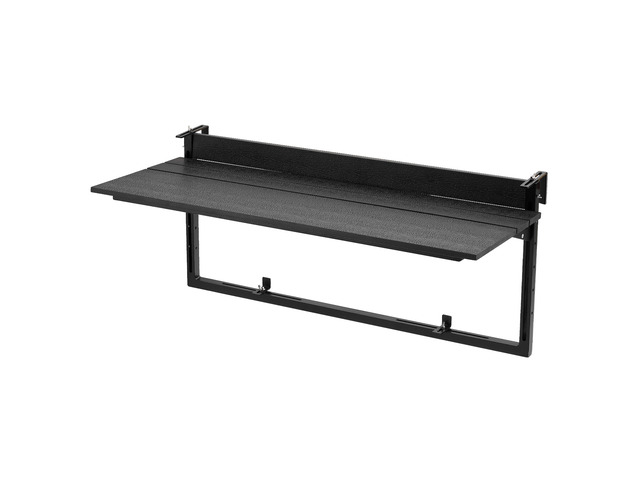 VEVOR Balcony Hanging Table 40' x 15' 60 lbs Folding Railing Bar Table, for Outdoor Patio Garden Deck Use, Fits 0-3.5' Rails, 5-Level Adjustable...