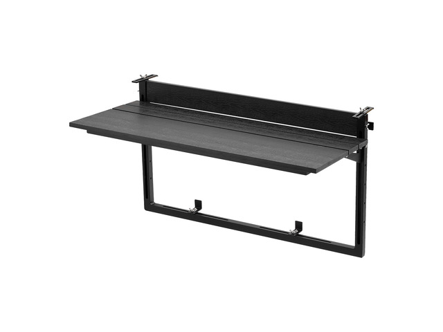 VEVOR Balcony Hanging Table 31.3' x 15' 60 lbs Folding Railing Bar Table, for Outdoor Patio Garden Deck Use, Fits 0-3.5' Rails, 5-Level Adjustable...