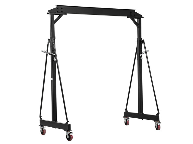 VEVOR Adjustable Gantry Crane, 4400 lbs Capacity, Portable Shop Lift Hoist with 98.8' to 146.1' Height Adjustable, Locking Wheels, Steel...