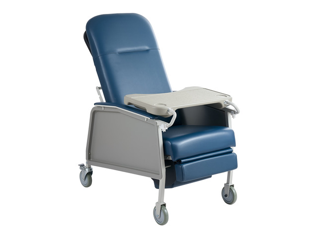 VEVOR 3-Position Geri Reclining Chair 500LBS Capacity Geri Chair Recliner, Comfortable Medical Recliner Chairs with 4 Wheels, Soft Padded Seat &...