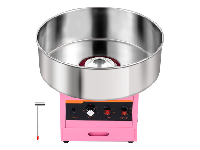 VEVOR Cotton Candy Machine Commercial 1000W Electric Candy Floss Maker Pink, Ideal for Home, Carnival, Birthday, Family Party, Easy Use with 20.5...