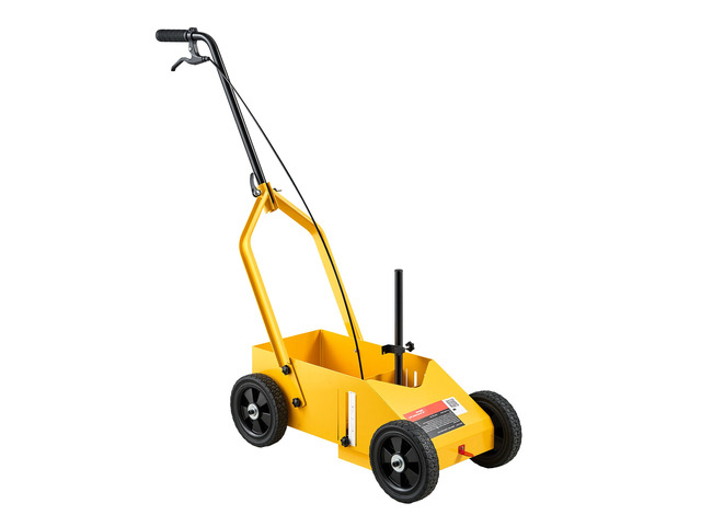 VEVOR Striping Line Marking Machine 12-Can Capacity Yellow with 4 Wheels, Parking Lot Striping Machine, 2 to 4 in Adjustable Line Width, Heavy...