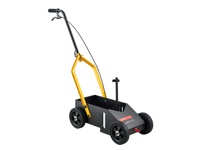 VEVOR Striping Line Marking Machine 12-Can Capacity Black with 4 Wheels, Parking Lot Striping Machine, 2 to 4 in Adjustable Line Width, Heavy Duty,...