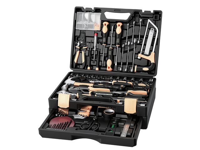 VEVOR Tool Kit 394-Piece General Household Tool Kit for Home Maintenance, For Everyday House Repairs and DIY Projects, with Portable Storage Case,...