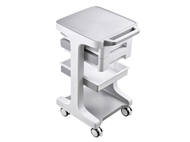 VEVOR Medical Cart 110.23 lbs Max Load Medical Trolley Cart with 2 Drawers, for Clinic, Hospital, Laboratory, Stable Support, Silent Rolling...