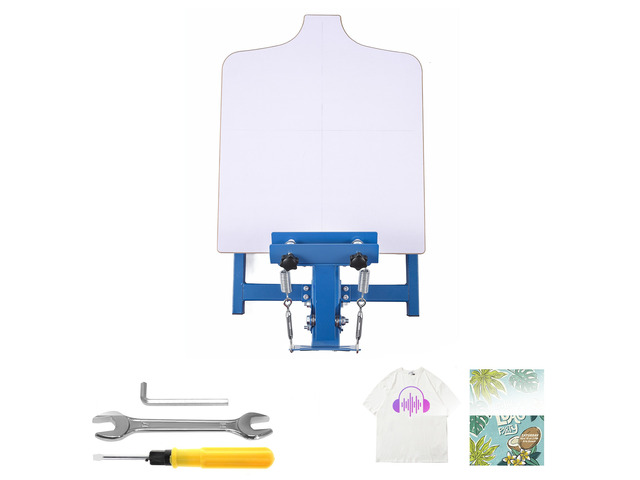VEVOR Screen Printing Machine 1 Color 1 Station Silk Screen Printing Press, 21.3 x 17.7 in Platen, Adjustable Tension, Powder-Coated Carbon Steel,...