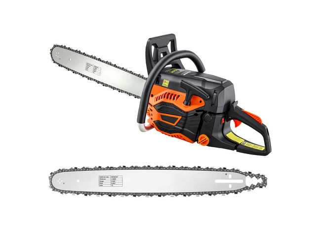 VEVOR Gas Powered Chainsaw 18 & 20 Inch 58CC 3.22HP 2 Stroke Engine Saw, for Wood Cutting, Tree Trimming & Land Clearing, Throttle-Synced Choke,...