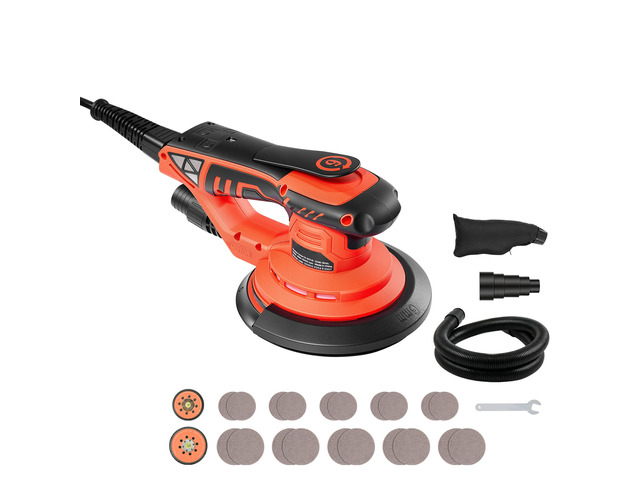 VEVOR 5 & 6-Inch Random Orbital Sander 400W Brushless Orbital Sander, 4000-10000RPM 7 Speeds Electric Palm Sanders with 20PCS Sandpapers, Dust Bag...