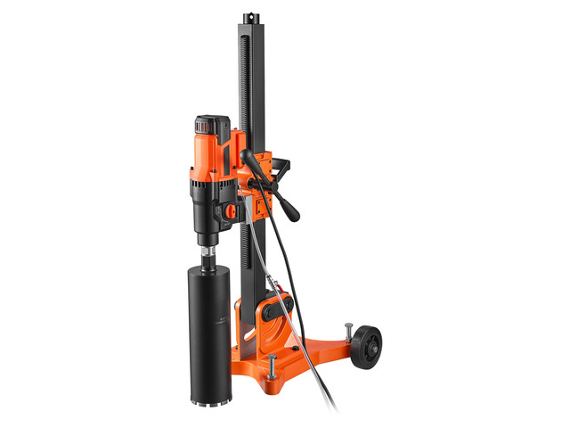 VEVOR Diamond Core Drilling Machine, 0.8-12 in Drilling Capacity, Dry/Wet Concrete Core Drill Rig with 12 Drill Bits, Tiltable Stand & Wheeled...