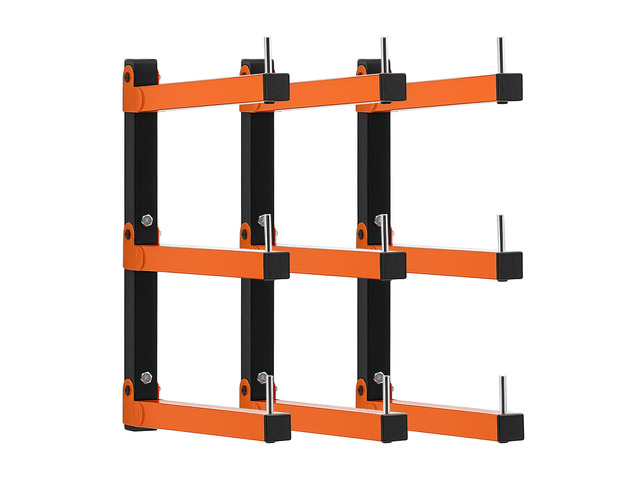VEVOR Lumber Rack, 3-Tier 3-Pack 110 lbs per Tier, Foldable Wood Storage, Wall-mounted for Garages, Workshops, Warehouse, Basement, Heavy-Duty...